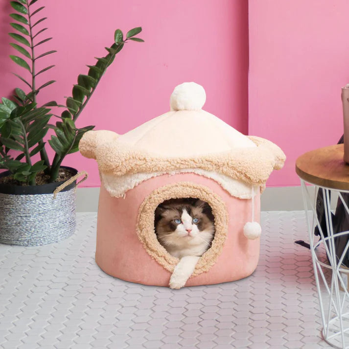 Pet Cute Ice-Cream Hud Style Cat Nest