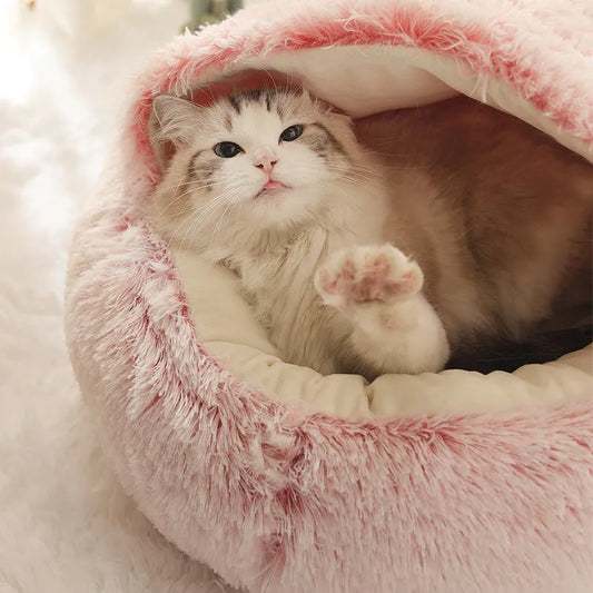 Universal Semi-Closed Warm Cat Bed Nest