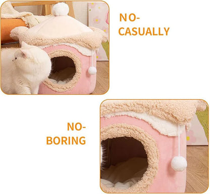 Pet Cute Ice-Cream Hud Style Cat Nest