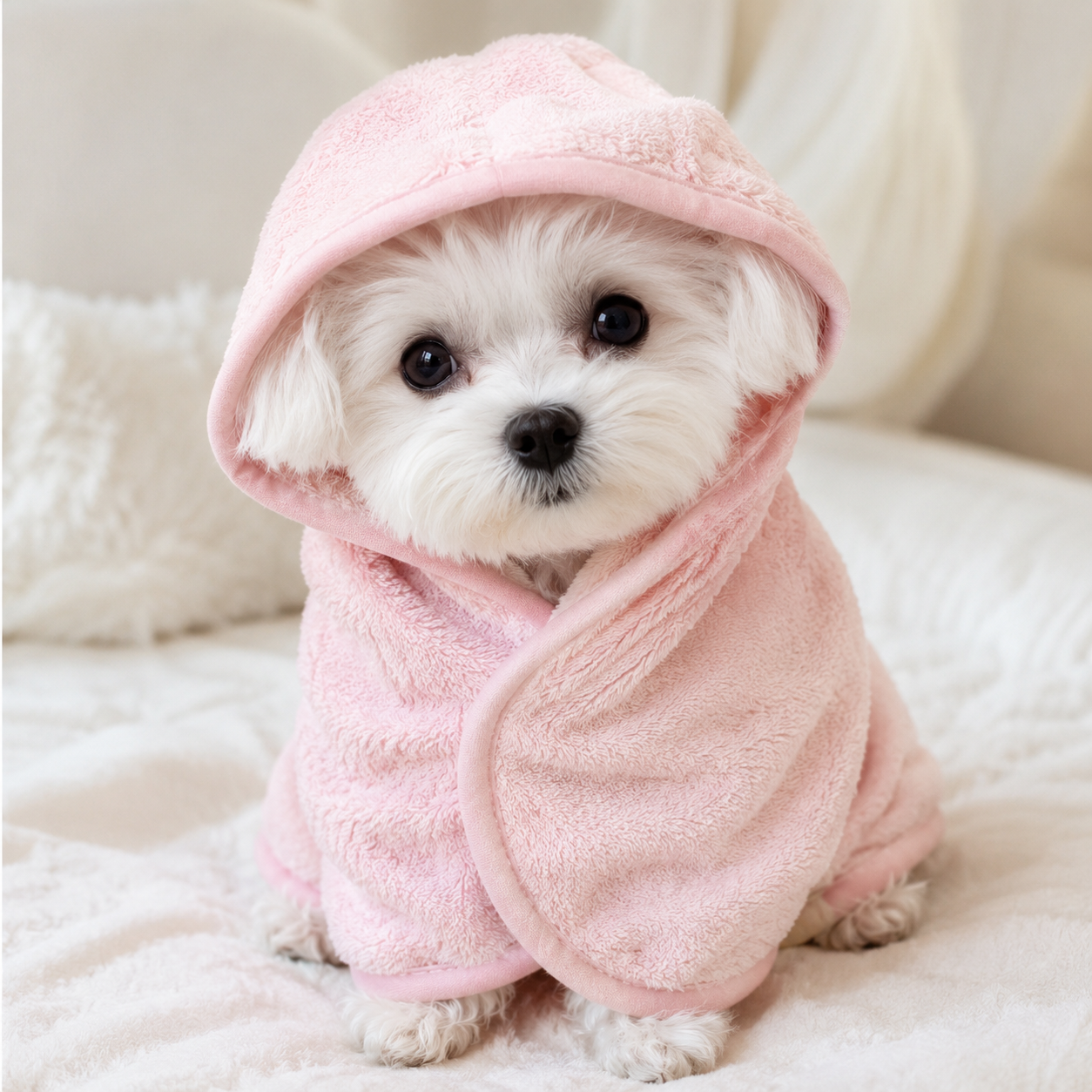 Quick-Dry Pet Bathrobe Towel