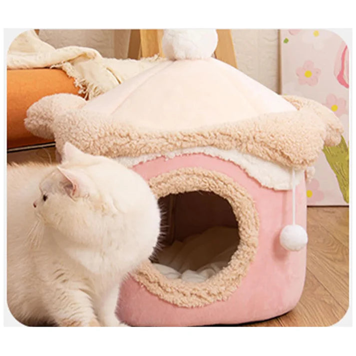 Pet Cute Ice-Cream Hud Style Cat Nest