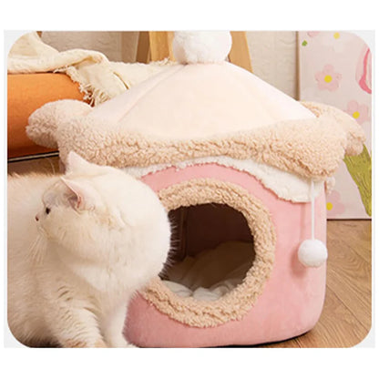 Pet Cute Ice-Cream Hud Style Cat Nest