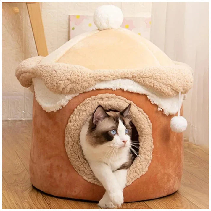 Pet Cute Ice-Cream Hud Style Cat Nest