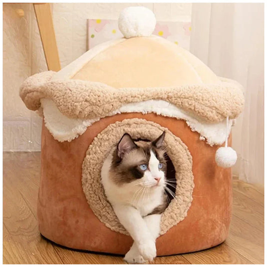 Pet Cute Ice-Cream Hud Style Cat Nest