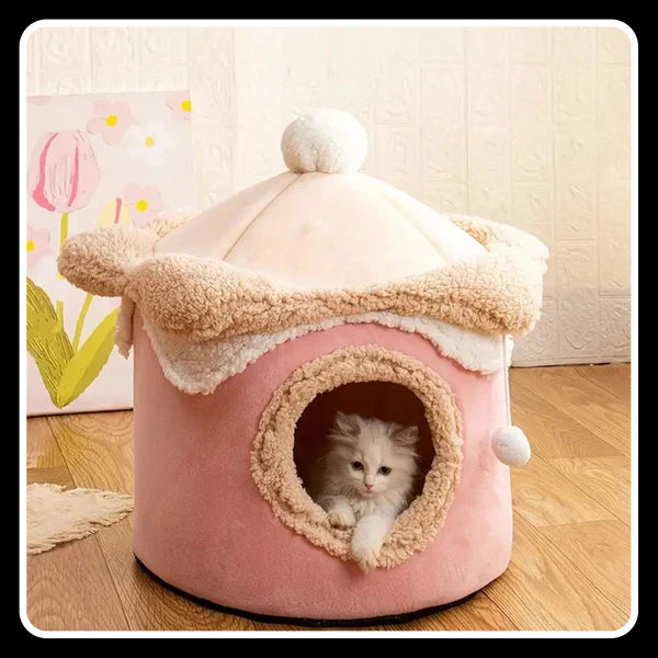 Pet Cute Ice-Cream Hud Style Cat Nest