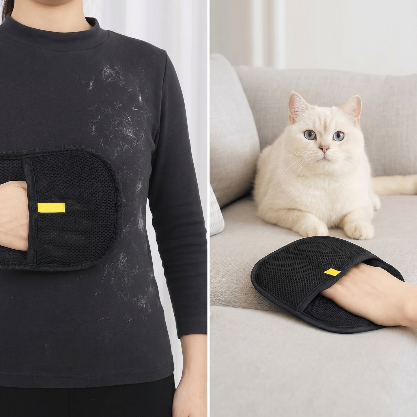 Pet Hair Remover Grooming Glove